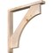 Ekena Millwork Westlake Block Smooth Bracket w/ Offset Brace, Douglas Fir, 3 1/2"W x 28"D x 28"H BKT0402X28X28WTL05SDF - alternate 1